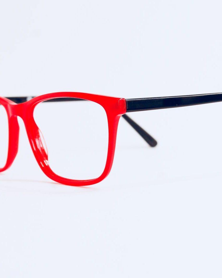 Light Acetate Screen Glasses, Poppy