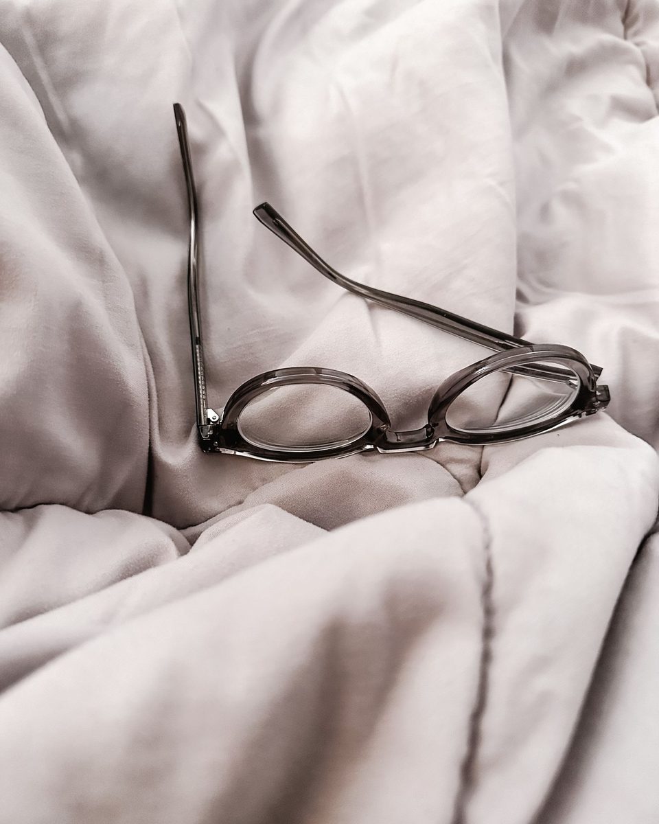 Thin Acetate Optical Frame, Smoke